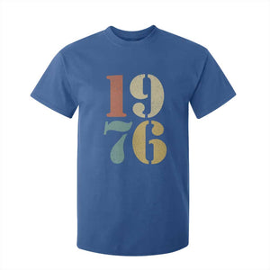 50th Birthday T Shirt For Kid Retro Vintage 1976 50 Year Old Gifts TS10 Royal Blue Print Your Wear