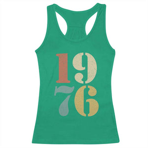 50th Birthday Racerback Tank Top Retro Vintage 1976 50 Year Old Gifts TS10 Irish Green Print Your Wear