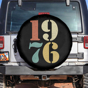 50th Birthday Spare Tire Cover Retro Vintage 1976 50 Year Old Gifts TS10 No hole Black Print Your Wear