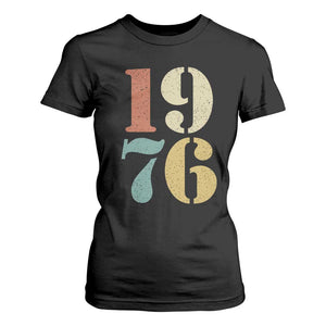 50th Birthday T Shirt For Women Retro Vintage 1976 50 Year Old Gifts TS10 Black Print Your Wear