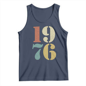 50th Birthday Tank Top Retro Vintage 1976 50 Year Old Gifts TS10 Navy Print Your Wear