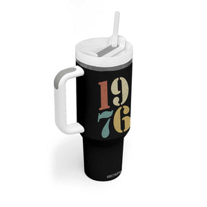 50th Birthday Tumbler With Handle Retro Vintage 1976 50 Year Old Gifts TS10 Print Your Wear