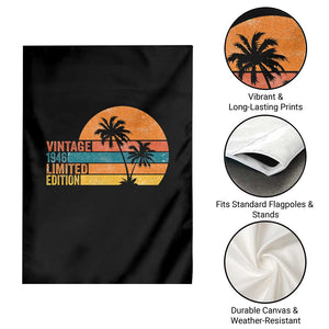 Vintage 1946 Limited Edition Garden Flag Retro Sunset 80th Birthday 80 Year Old Gifts TS10 Print Your Wear