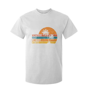 Vintage 1946 Limited Edition T Shirt For Kid Retro Sunset 80th Birthday 80 Year Old Gifts TS10 White Print Your Wear