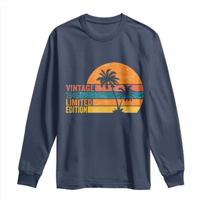 Vintage 1946 Limited Edition Long Sleeve Shirt Retro Sunset 80th Birthday 80 Year Old Gifts TS10 Navy Print Your Wear