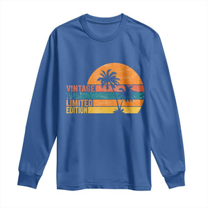 Vintage 1946 Limited Edition Long Sleeve Shirt Retro Sunset 80th Birthday 80 Year Old Gifts TS10 Royal Blue Print Your Wear