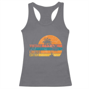 Vintage 1946 Limited Edition Racerback Tank Top Retro Sunset 80th Birthday 80 Year Old Gifts TS10 Charcoal Print Your Wear