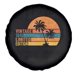 Vintage 1946 Limited Edition Spare Tire Cover Retro Sunset 80th Birthday 80 Year Old Gifts TS10 Print Your Wear