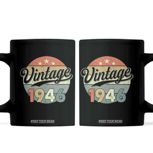 Vintage 1946 Coffee Mug 80 Year Old 80th Birthday Gifts TS10 Black Print Your Wear