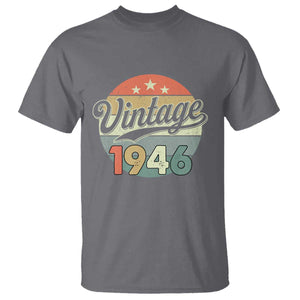 Vintage 1946 T Shirt 80 Year Old 80th Birthday Gifts TS10 Charcoal Print Your Wear