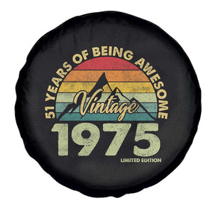 51th Birthday Spare Tire Cover Vintage 1975 Limited Edition 51 Years Old Gift