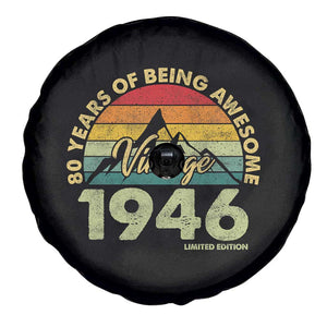 80th Birthday Spare Tire Cover Vintage 1946 Limited Edition 80 Year Old Gift TS10 Print Your Wear