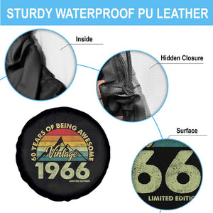 60th Birthday Spare Tire Cover Vintage 1966 Limited Edition 60 Year Old Gift TS10 Print Your Wear