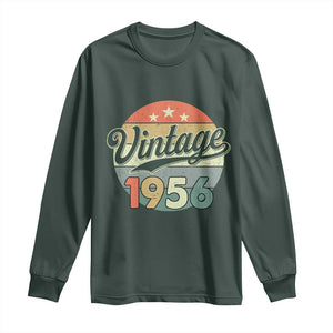Vintage 1956 Long Sleeve Shirt 70 Year Old 70th Birthday Gifts TS10 Dark Forest Green Print Your Wear