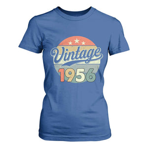 Vintage 1956 T Shirt For Women 70 Year Old 70th Birthday Gifts TS10 Royal Blue Print Your Wear
