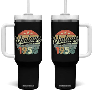 Vintage 1956 Tumbler With Handle 70 Year Old 70th Birthday Gifts TS10 One Size: 40 oz Black Print Your Wear
