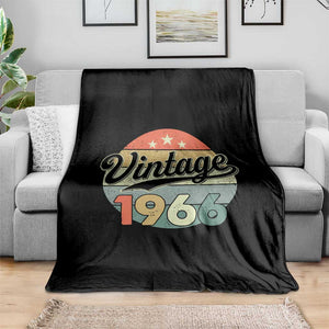 Vintage 1966 Throw Blanket 60 Year Old 60th Birthday Gifts TS10 Print Your Wear
