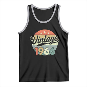 Vintage 1966 Tank Top 60 Year Old 60th Birthday Gifts TS10 Black Athletic Heather Print Your Wear