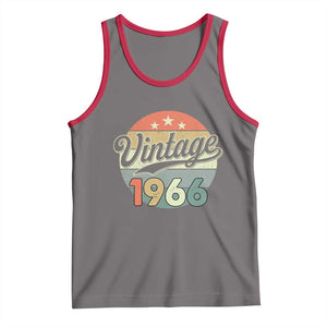 Vintage 1966 Tank Top 60 Year Old 60th Birthday Gifts TS10 Deep Heather Red Print Your Wear