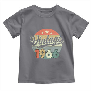 Vintage 1966 Toddler T Shirt 60 Year Old 60th Birthday Gifts TS10 Charcoal Print Your Wear