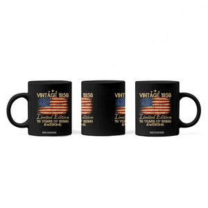 70th Birthday Coffee Mug Vintage 1956 Limited Edition 70 Year Old Birthday USA Flag TS10 Print Your Wear