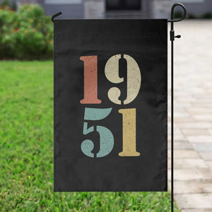 75th Birthday Garden Flag Classic Retro 1951 70 Year Old Gifts TS10 Print Your Wear
