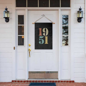 75th Birthday Garden Flag Classic Retro 1951 70 Year Old Gifts TS10 Print Your Wear