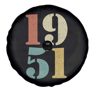 75th Birthday Spare Tire Cover Classic Retro 1951 70 Year Old Gifts TS10 Print Your Wear