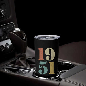 75th Birthday Tumbler Cup Classic Retro 1951 70 Year Old Gifts TS10 Print Your Wear