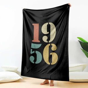 70th Birthday Throw Blanket Classic Retro 1956 70 Year Old Gifts TS10 Print Your Wear