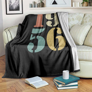 70th Birthday Throw Blanket Classic Retro 1956 70 Year Old Gifts TS10 Print Your Wear