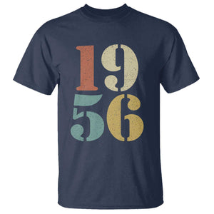 70th Birthday T Shirt Classic Retro 1956 70 Year Old Gifts TS10 Navy Print Your Wear