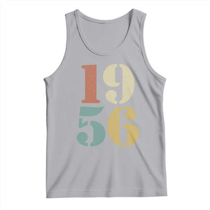 70th Birthday Tank Top Classic Retro 1956 70 Year Old Gifts TS10 Athletic Heather Print Your Wear