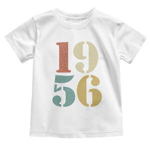 70th Birthday Toddler T Shirt Classic Retro 1956 70 Year Old Gifts TS10 White Print Your Wear