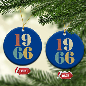 60th Birthday Ceramic Ornament Classic Retro 1966 60 Year Old Gifts TS10 1pc Blue Print Your Wear