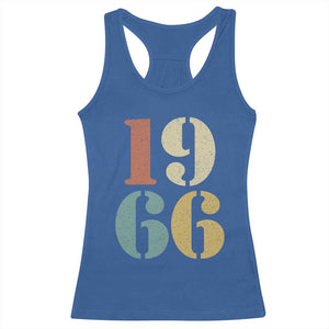 60th Birthday Racerback Tank Top Classic Retro 1966 60 Year Old Gifts TS10 Royal Blue Print Your Wear