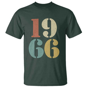60th Birthday T Shirt Classic Retro 1966 60 Year Old Gifts TS10 Dark Forest Green Print Your Wear