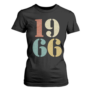 60th Birthday T Shirt For Women Classic Retro 1966 60 Year Old Gifts TS10 Black Print Your Wear