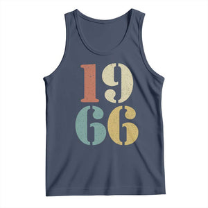 60th Birthday Tank Top Classic Retro 1966 60 Year Old Gifts TS10 Navy Print Your Wear