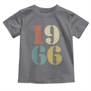 60th Birthday Toddler T Shirt Classic Retro 1966 60 Year Old Gifts TS10 Charcoal Print Your Wear