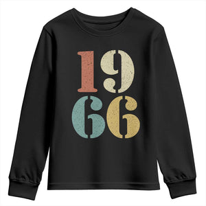 60th Birthday Youth Sweatshirt Classic Retro 1966 60 Year Old Gifts TS10 Black Print Your Wear