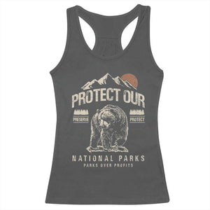 Protect Our National Parks Racerback Tank Top TS10 Dark Heather Print Your Wear