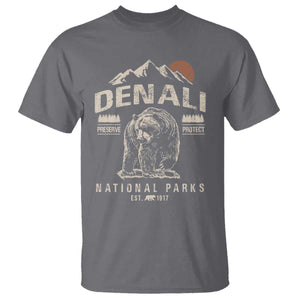 Denali National Park T Shirt Alaska Mountain Mountain Camping Hiking Mountaineering TS10 Charcoal Print Your Wear