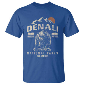 Denali National Park T Shirt Alaska Mountain Mountain Camping Hiking Mountaineering TS10 Royal Blue Print Your Wear