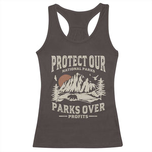 Protect Our National Parks Racerback Tank Top Camping Hiking TS10 Dark Chocolate Print Your Wear