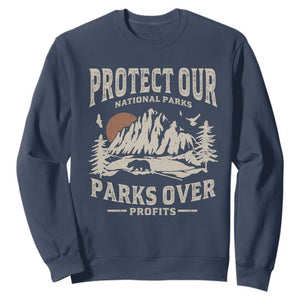 Protect Our National Parks Sweatshirt Camping Hiking TS10 Navy Print Your Wear