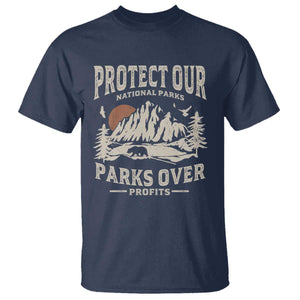 Protect Our National Parks T Shirt Camping Hiking TS10 Navy Print Your Wear