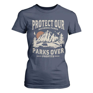 Protect Our National Parks T Shirt For Women Camping Hiking TS10 Navy Print Your Wear