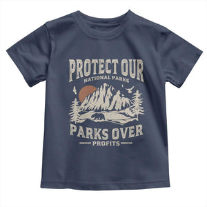 Protect Our National Parks Toddler T Shirt Camping Hiking TS10 Navy Print Your Wear