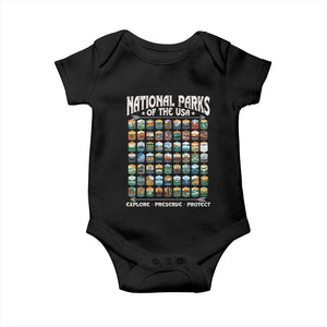 Protect Our National Parks Baby Onesie 63 Parks Over Profits Camping Hiking Sunrise Pine Tree TS10 Black Print Your Wear